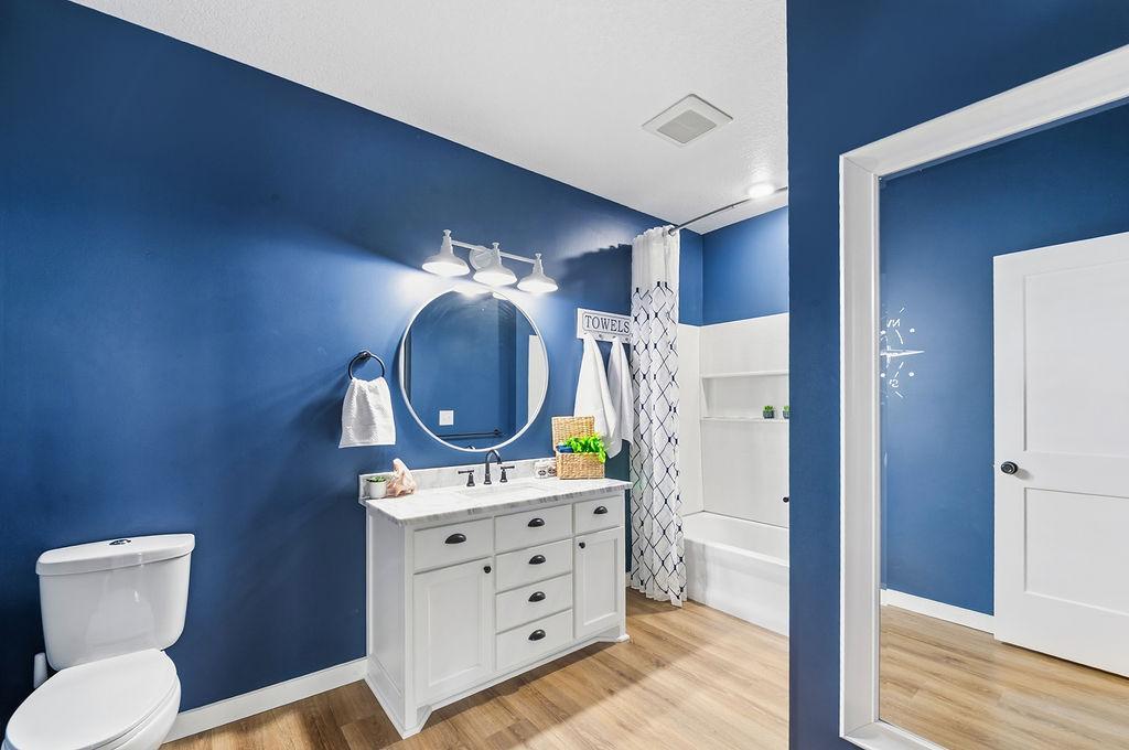 Large Full Bath on Lower Level