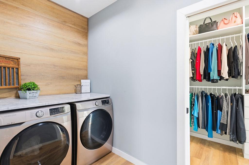Main Floor Laundry connected to Master Suite