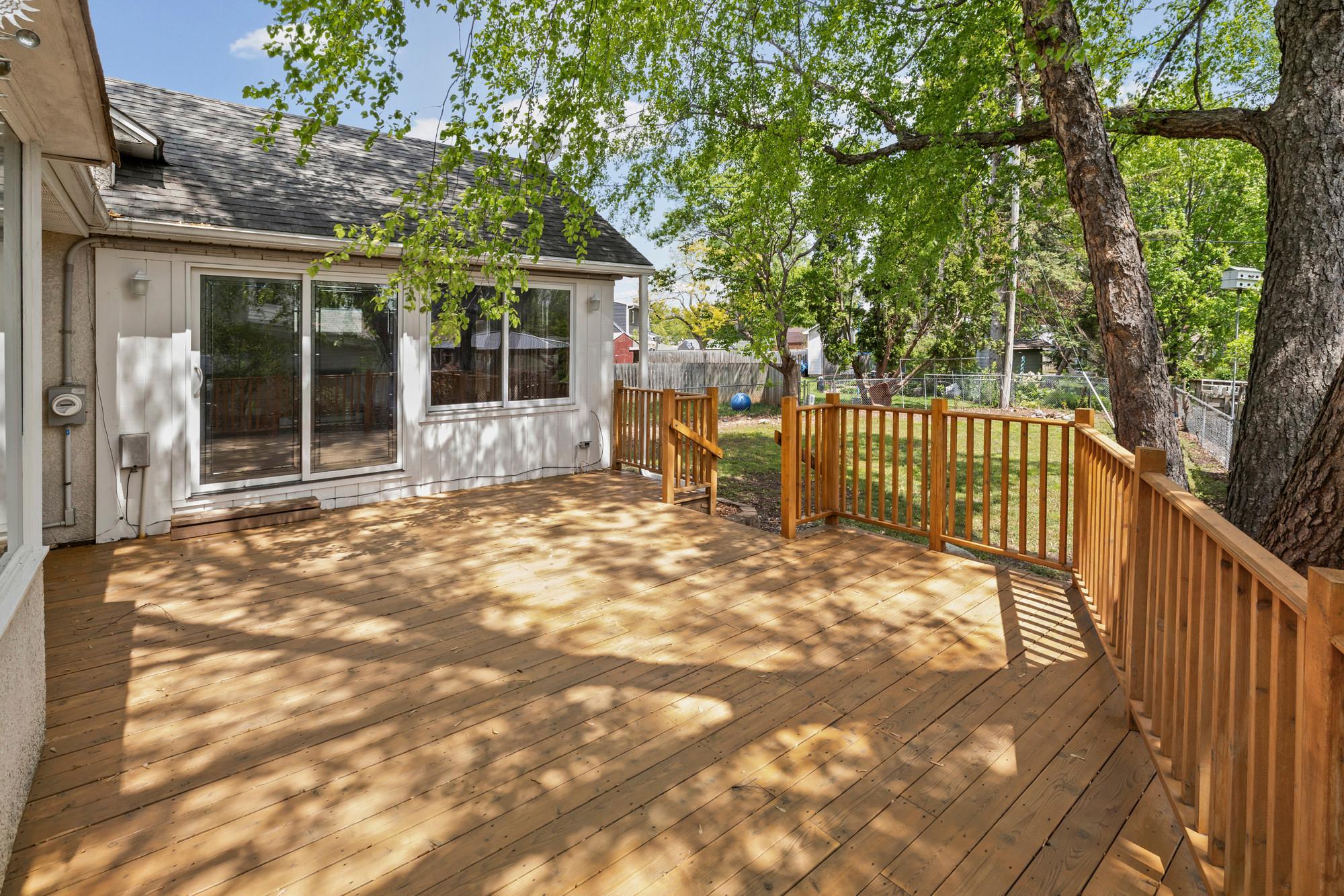 Back Deck w/ Access through Sunroom