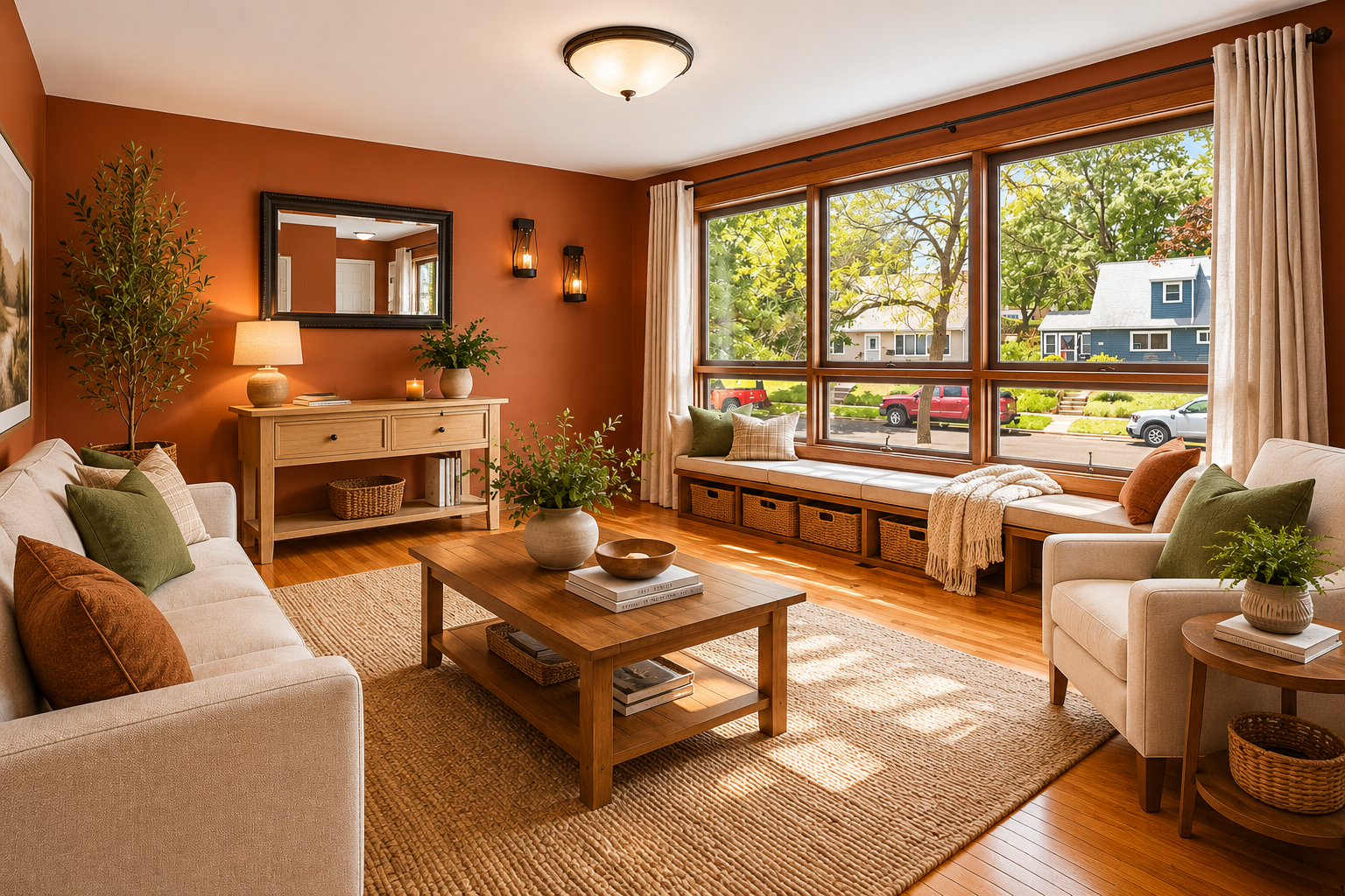 Living Room - virtually staged