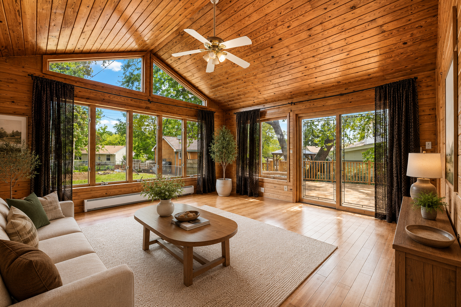Sun Room/Family Room - virtually staged