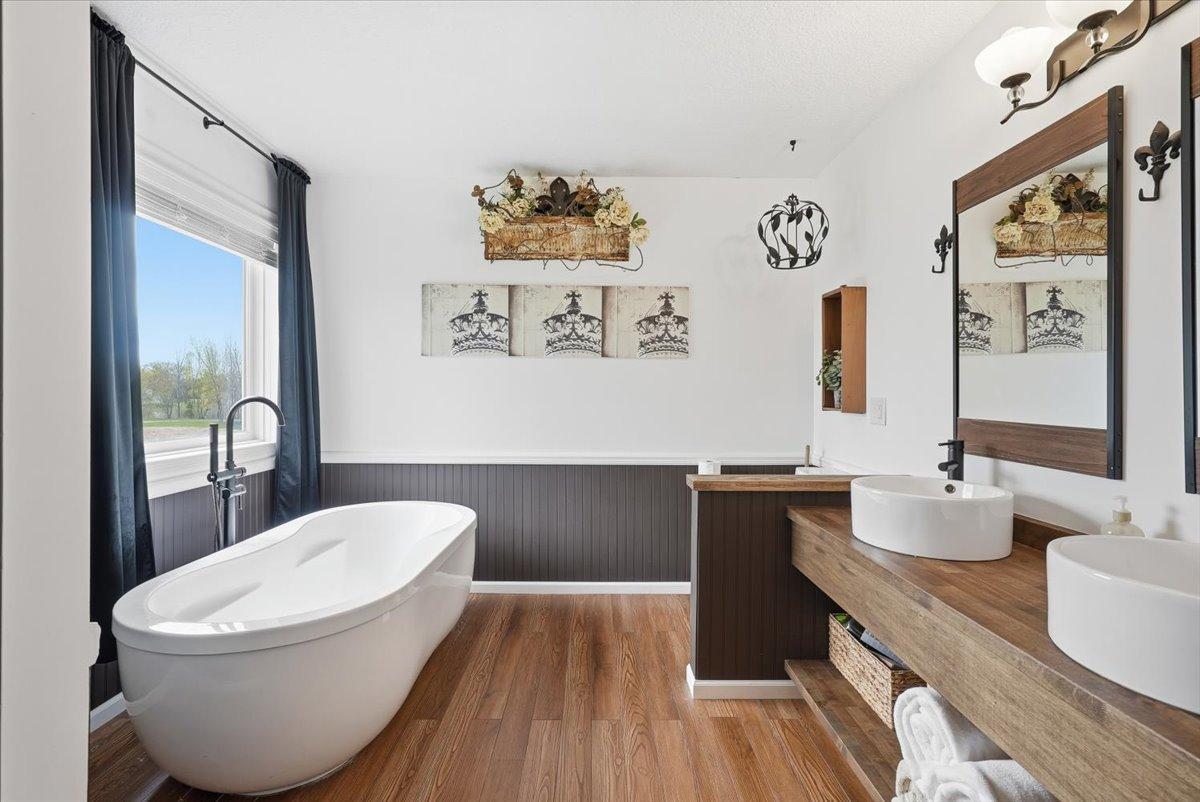 Spa like primary full bath.