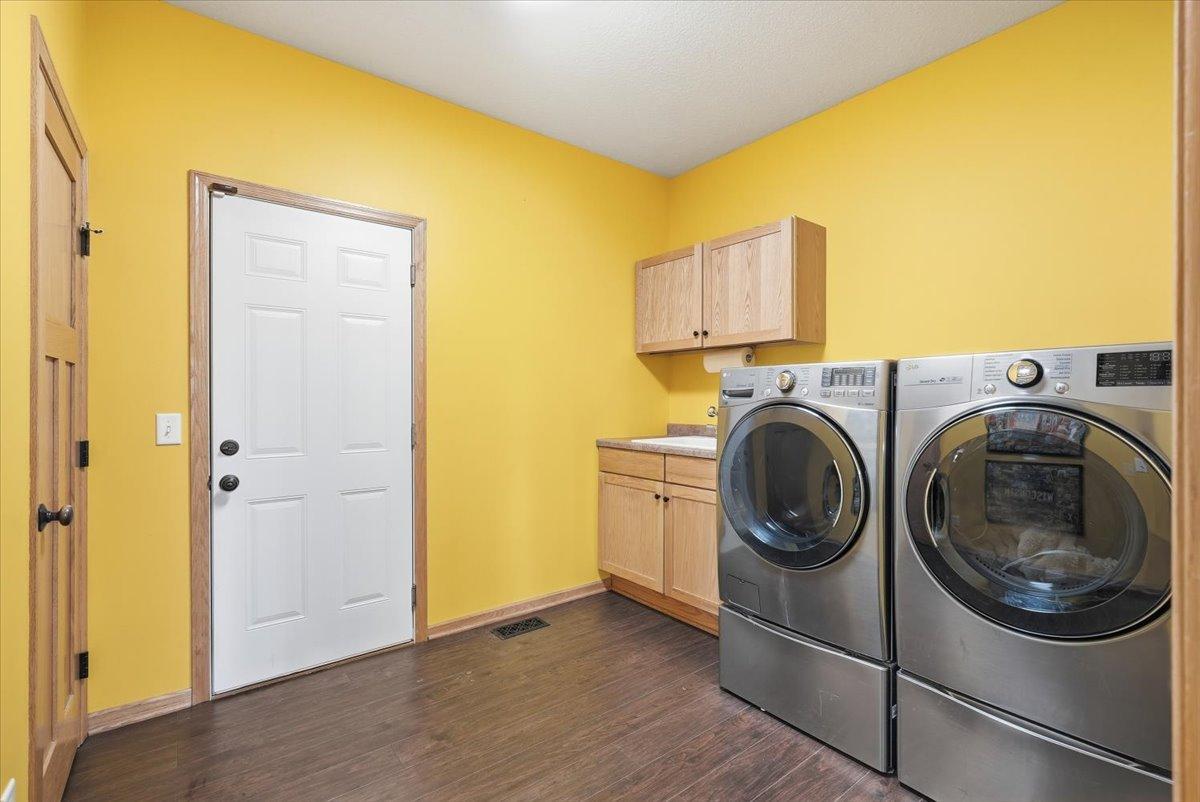 Main level laundry.