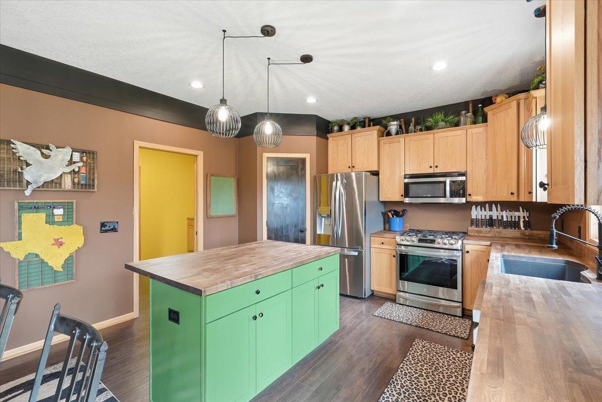 Tons of cabinets and counter space.