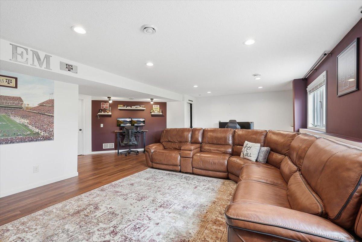 Lower level recreation room expands your living and entertaining space!