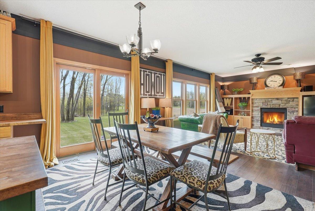 Dining room with easy access to the backyard!