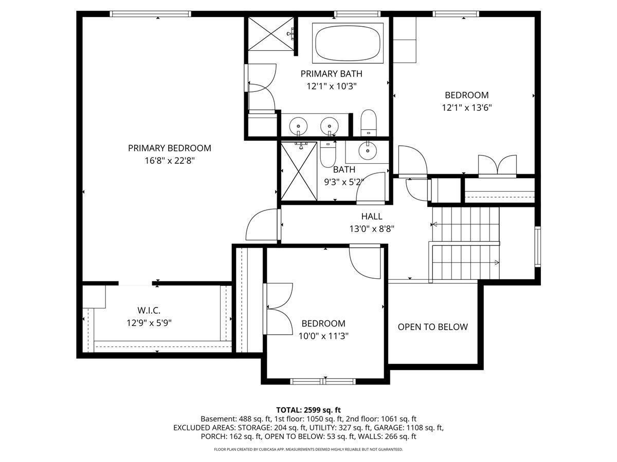 Upper Level Floor Plan