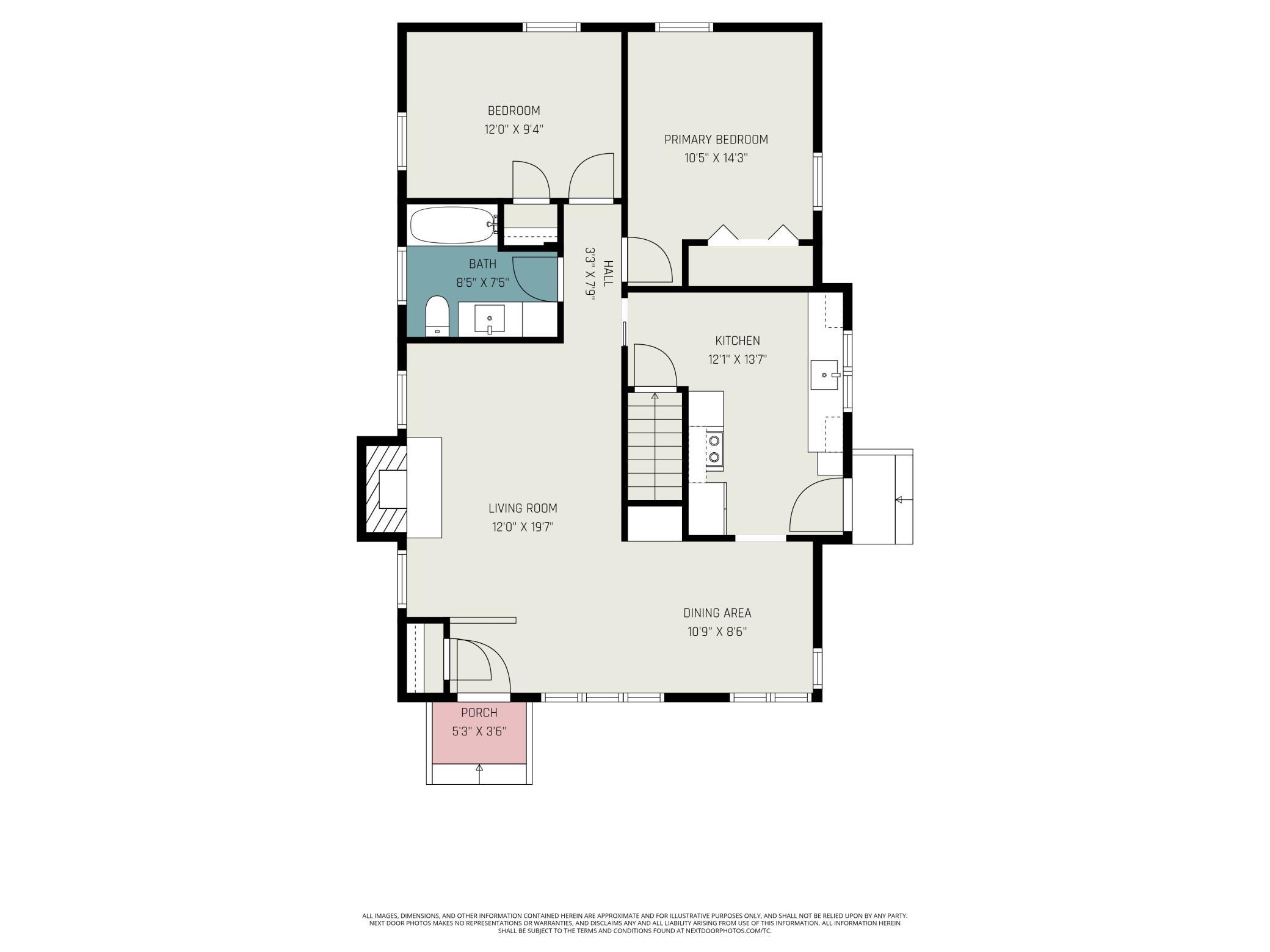 Main level floor plan