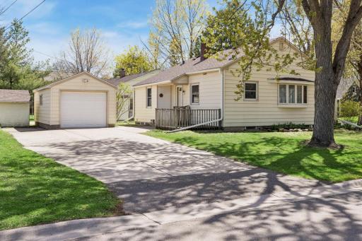 Awesome double wide concrete driveway for extra off street parking. New garage door 2025, service door 2022. Plus a storage shed.