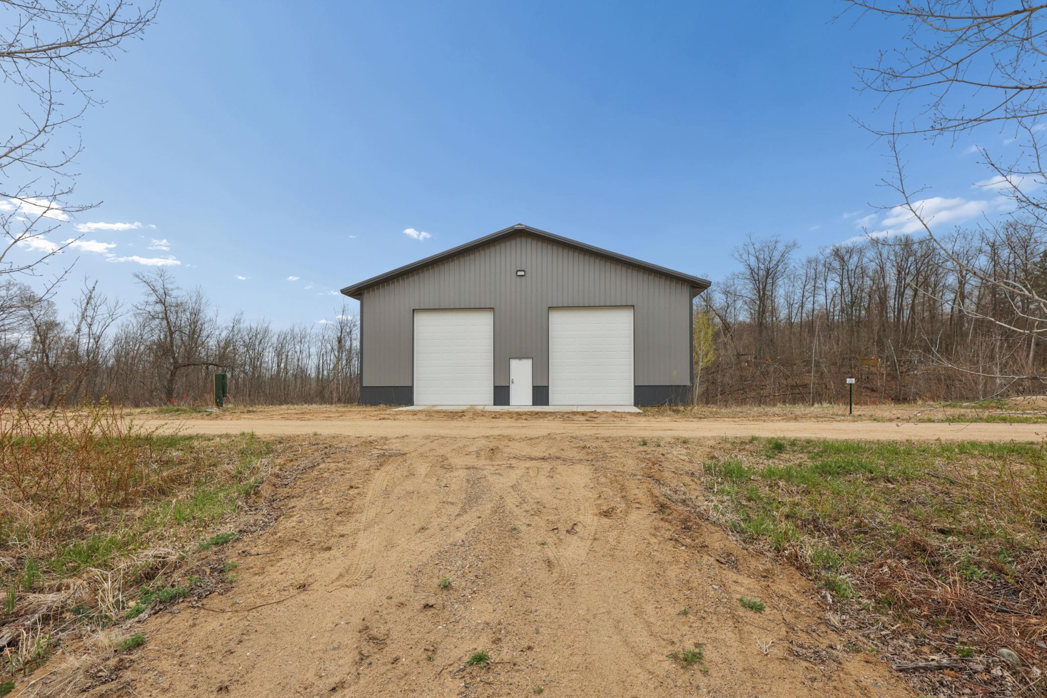 Multiple sites are available. Photo shown is the finished pole building located on Lot 5.