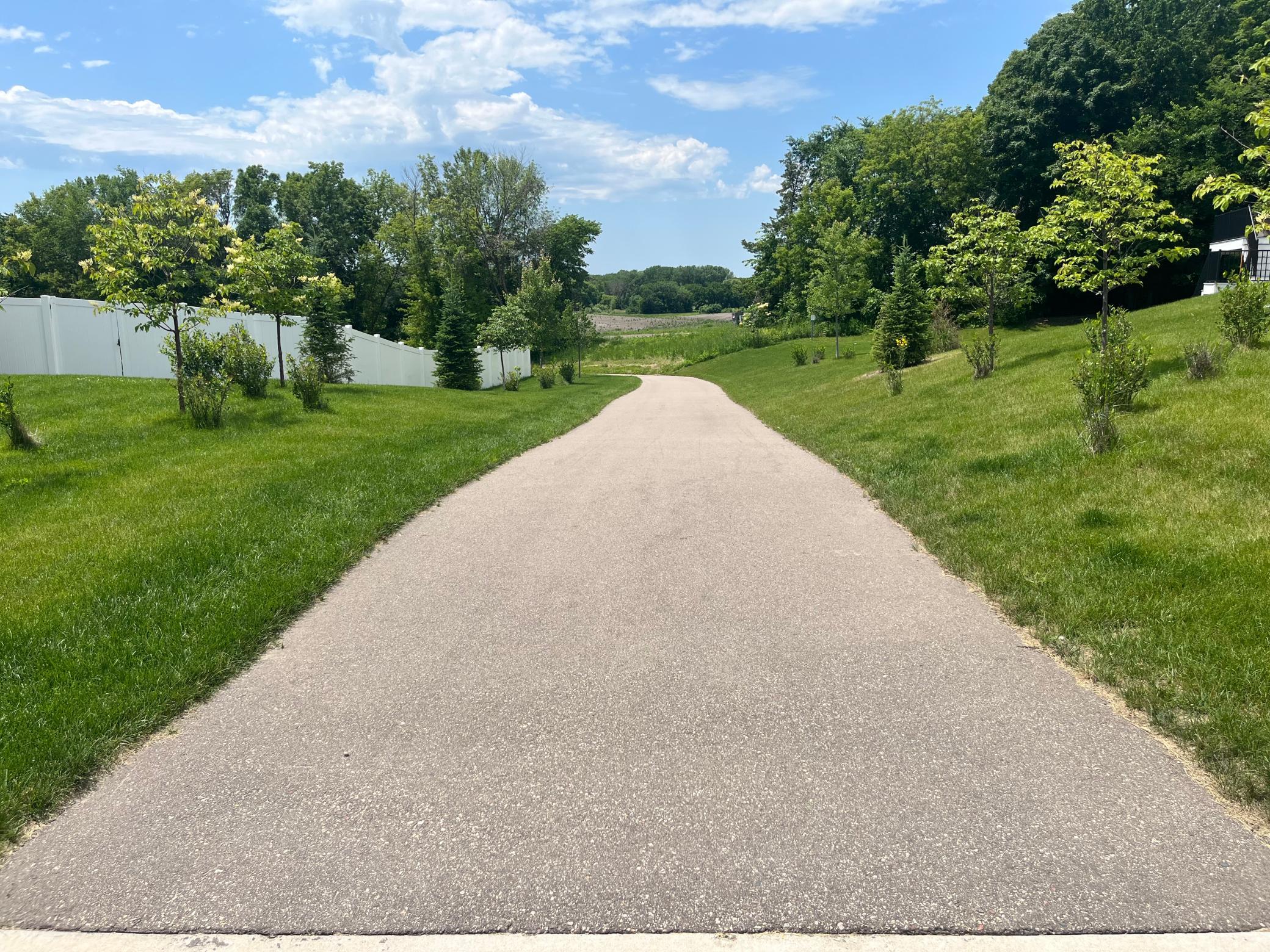 The communities paved paths are perfect for walking and biking.