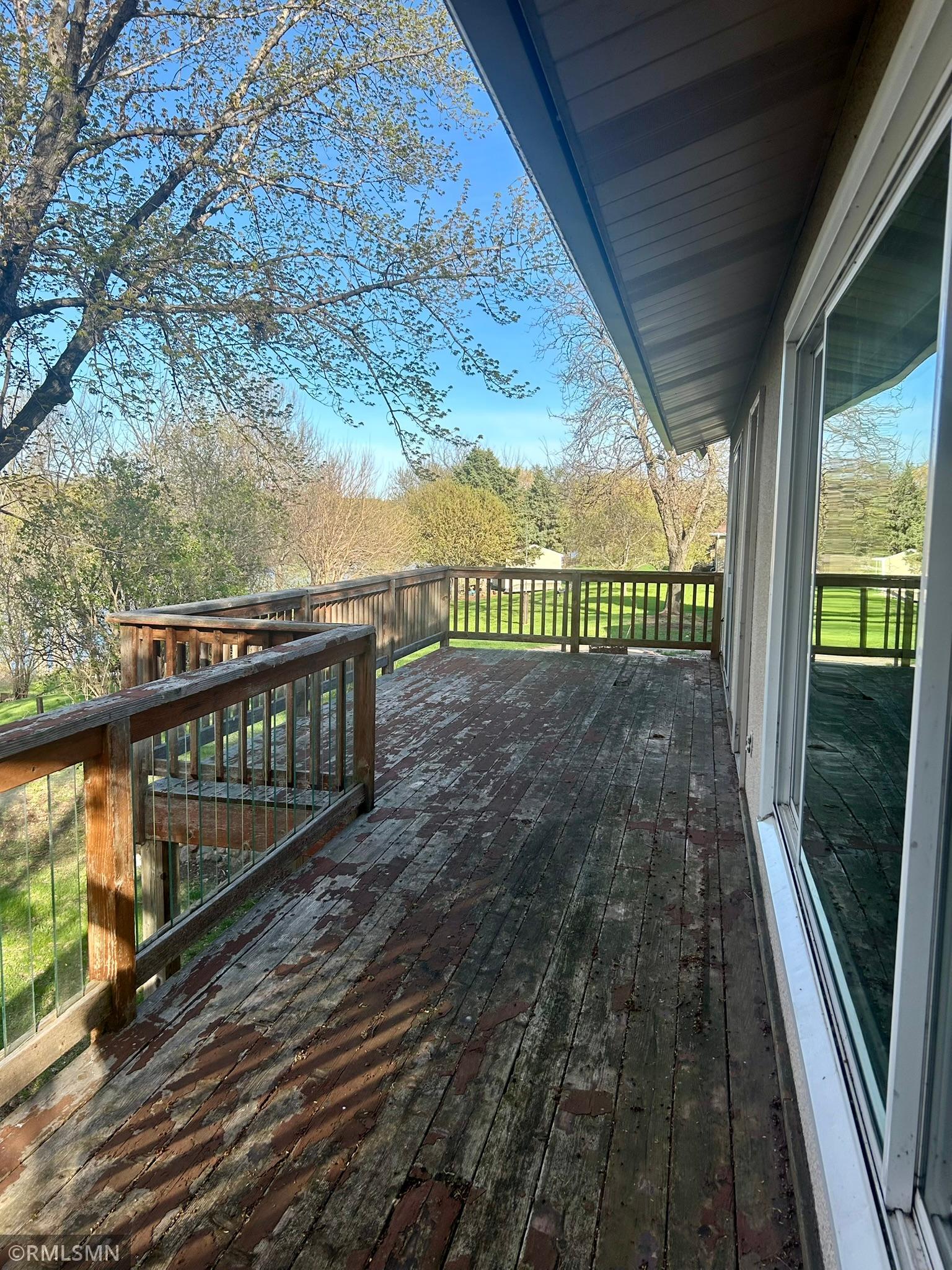 Deck off living room & main bedroom