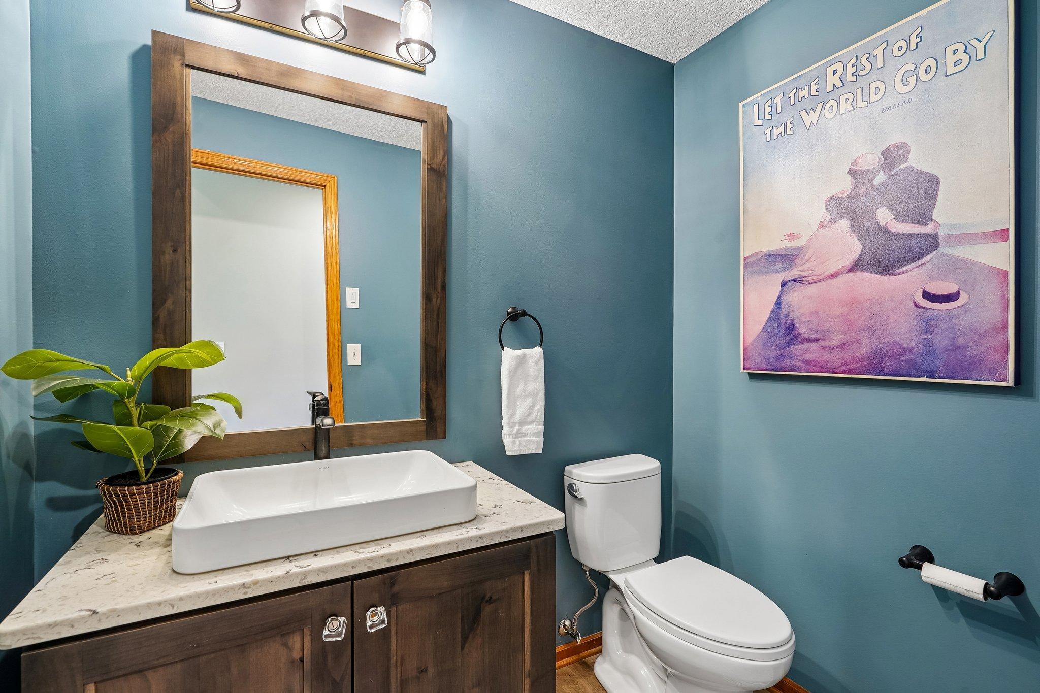 Main floor half bath.