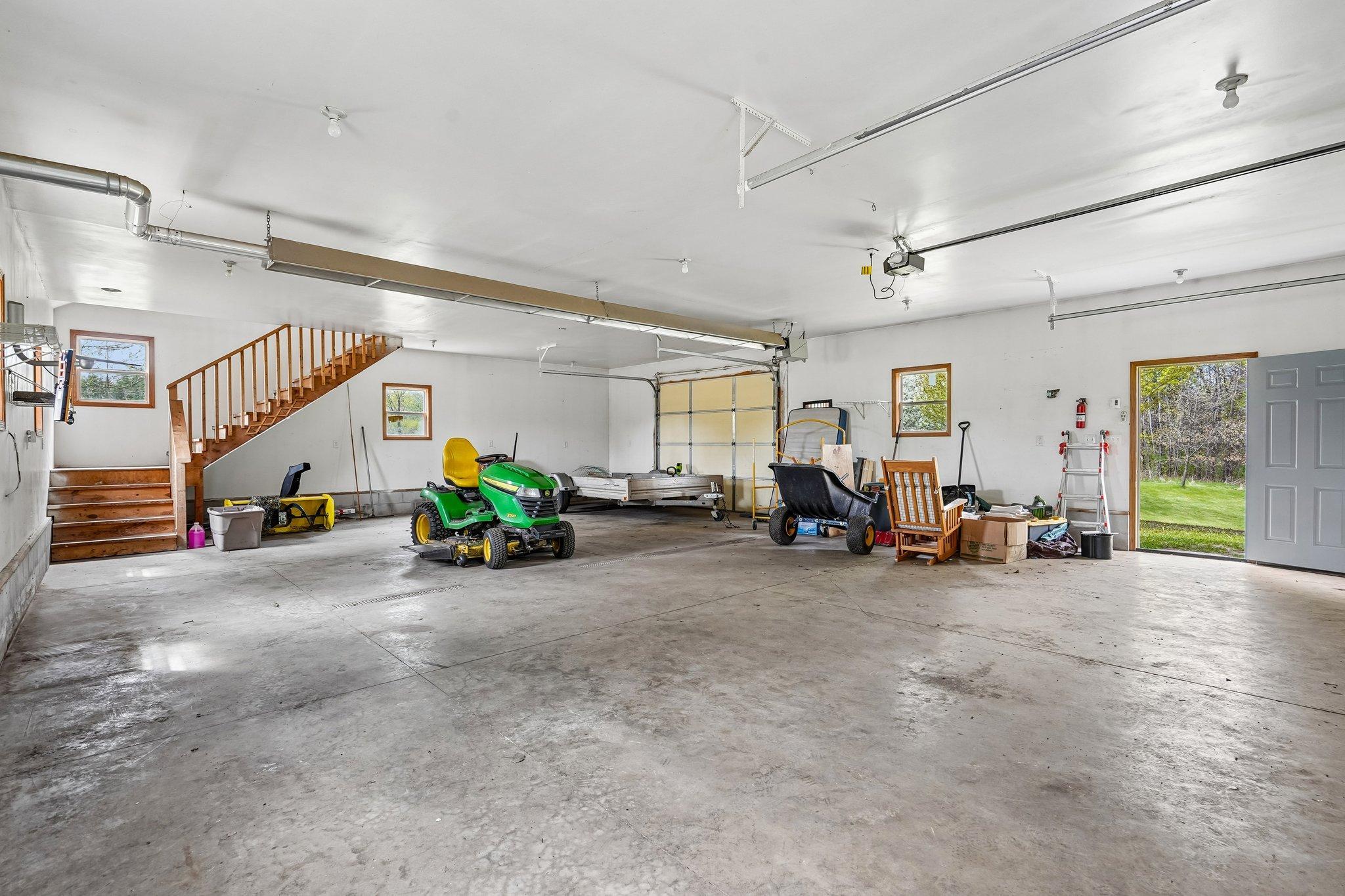 Additional garage can hold up to 4 cars.