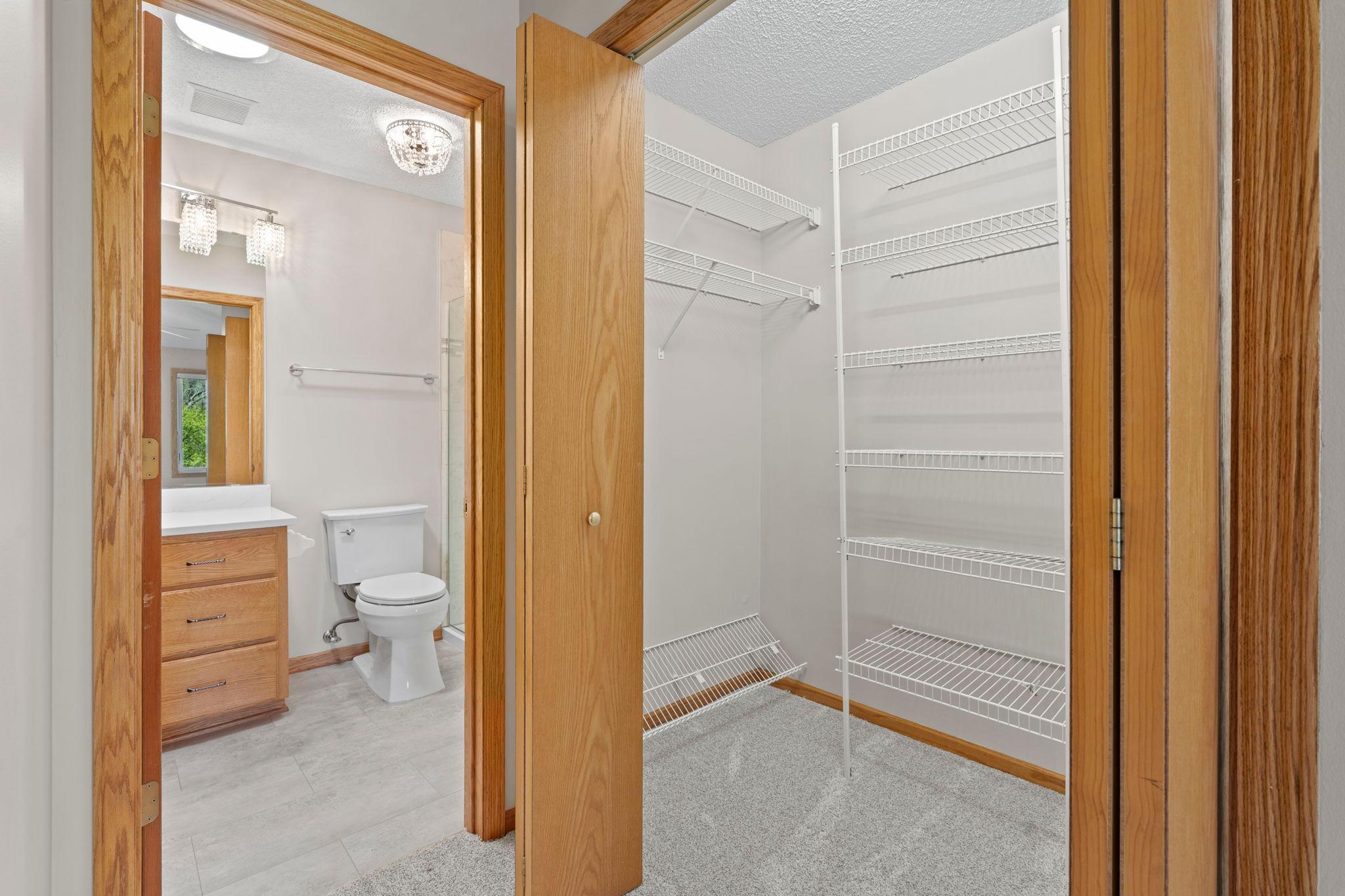 Primary walk-in closet