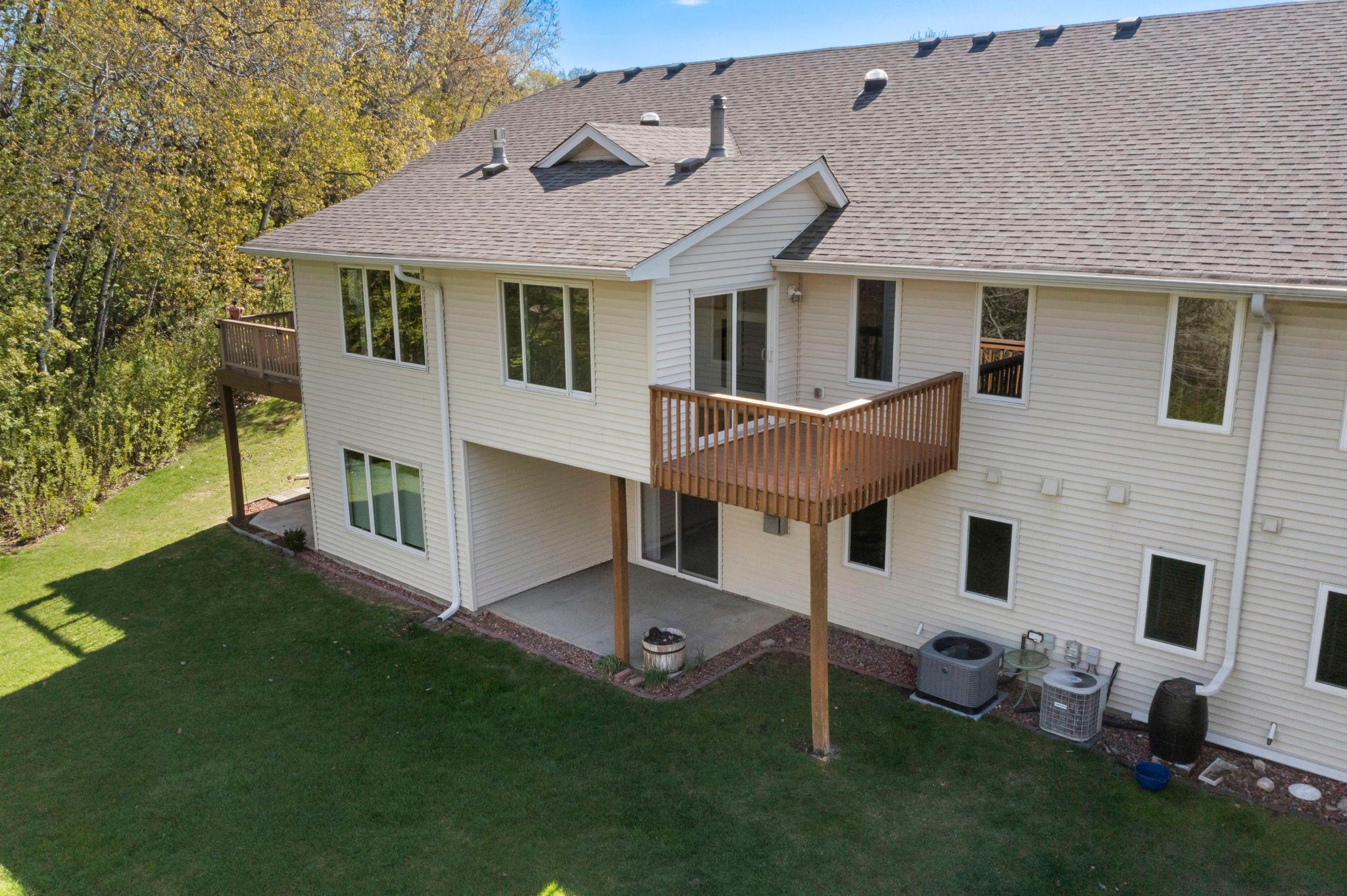 Aerial rear elevation