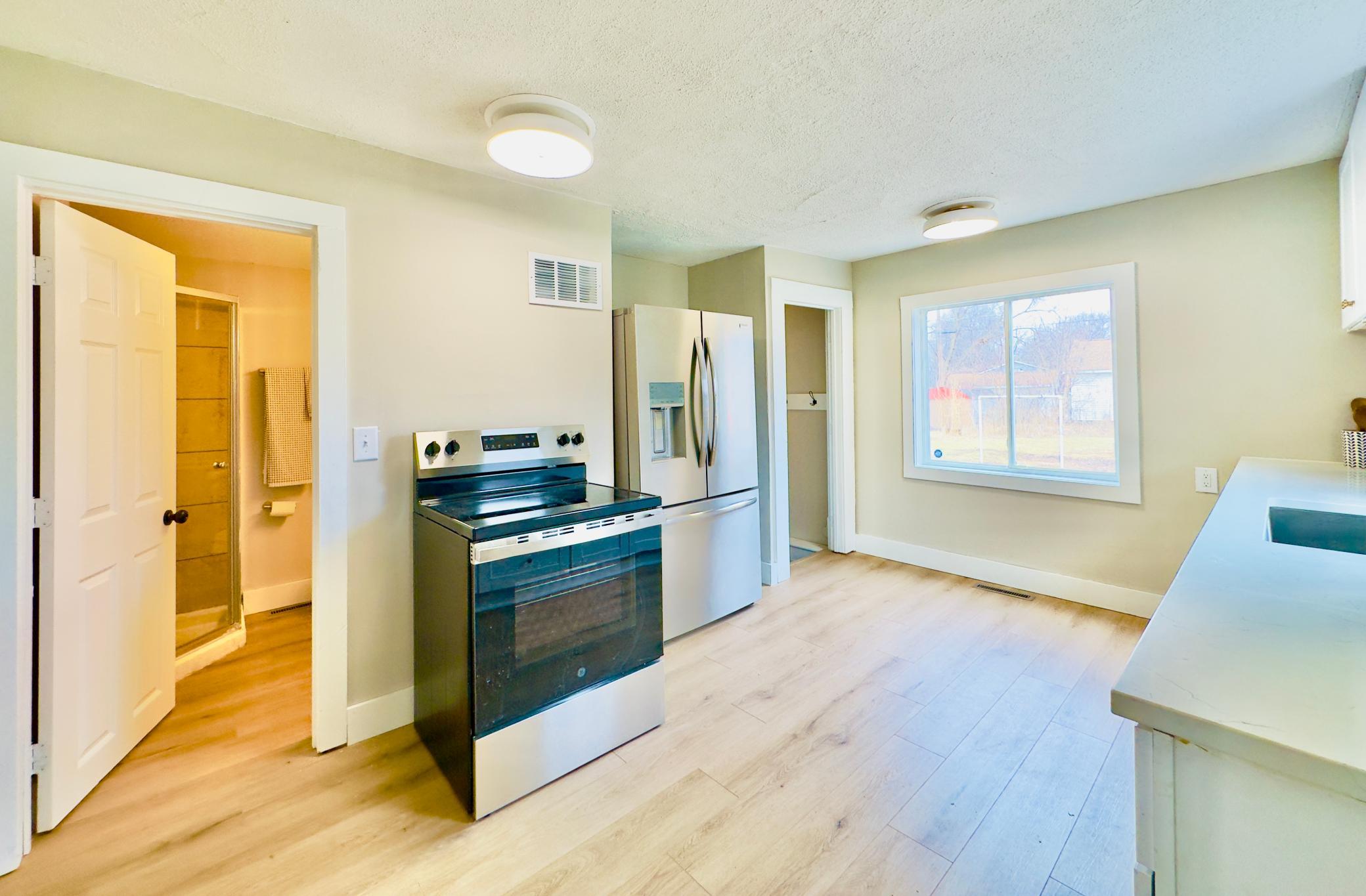 Brand new stainless steel appliances