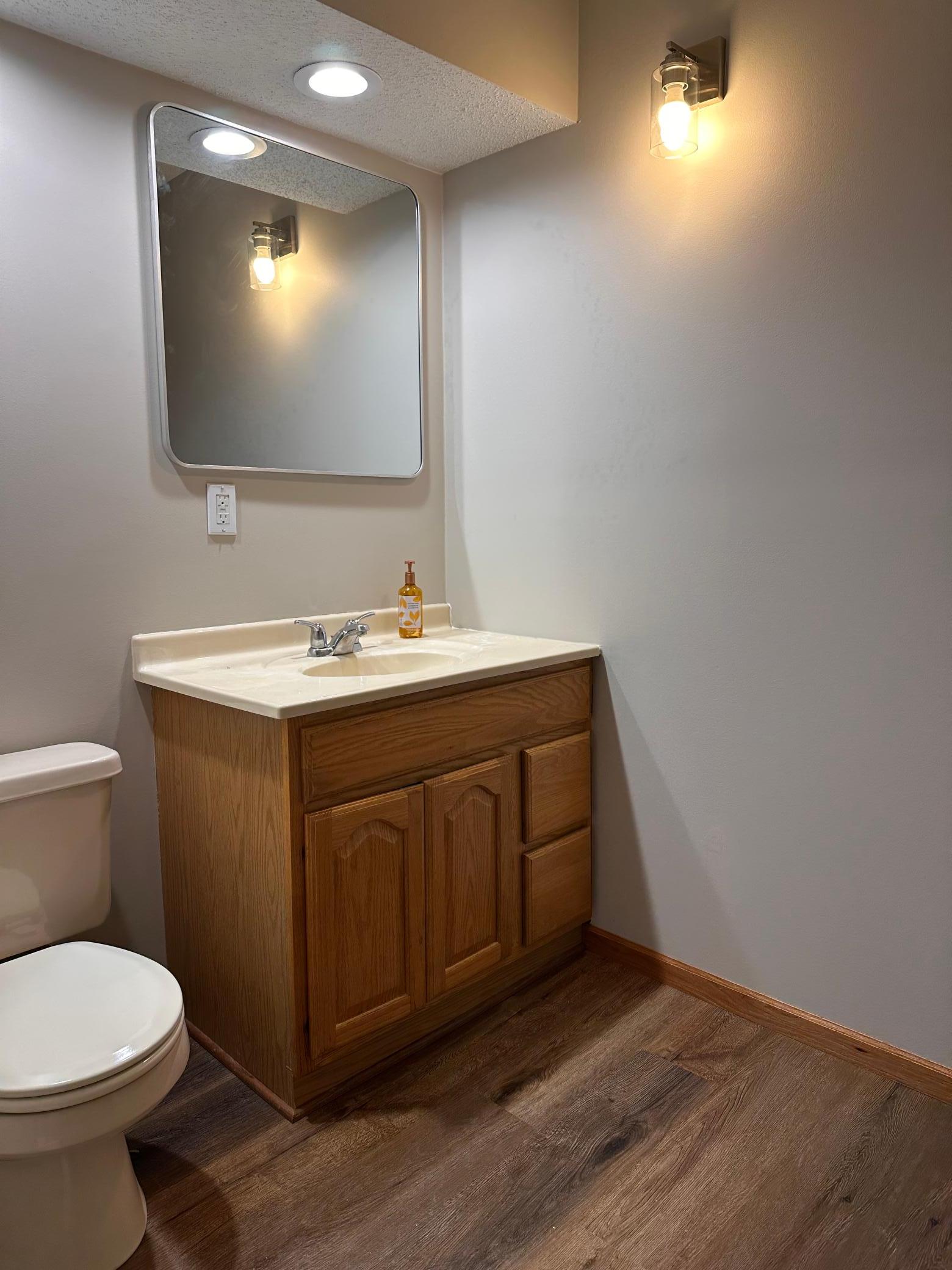 Main level half bath