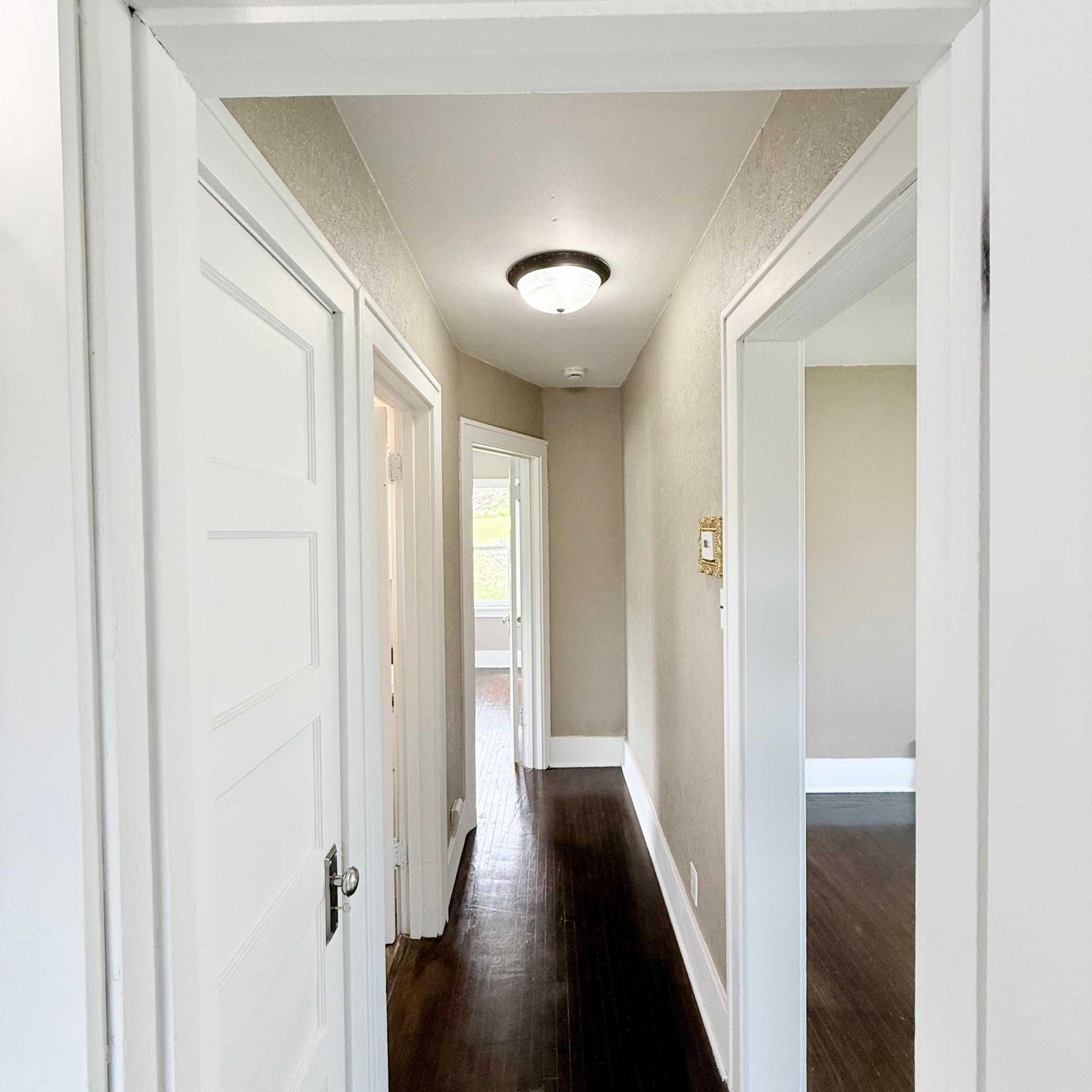 Hallway to Main Level Beds and Bath