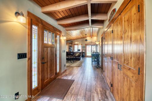 Entry view to family room