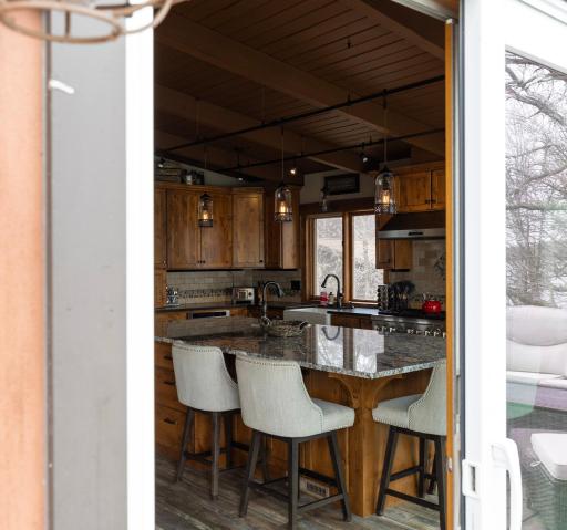 Deck to kitchen