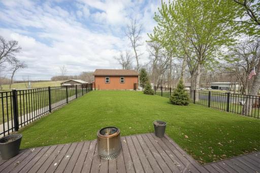 Back yard/detached garage