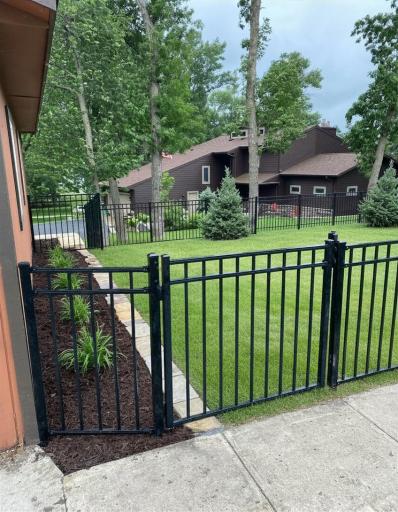 Fenced yard