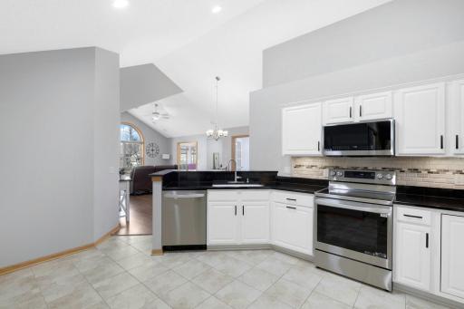 Updated kitchen with newer Stainless Steel appliances