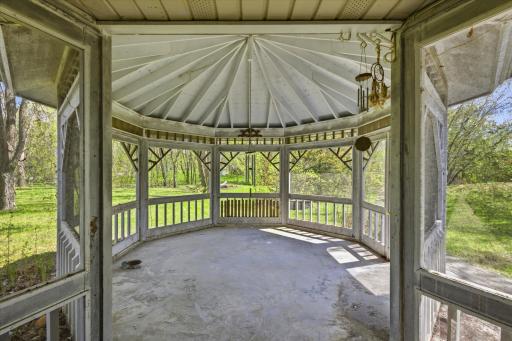 Gazebo Main House. Screened.