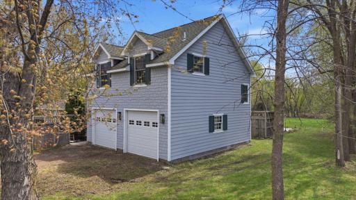 Oversized 2 Car Garage With Living Above.