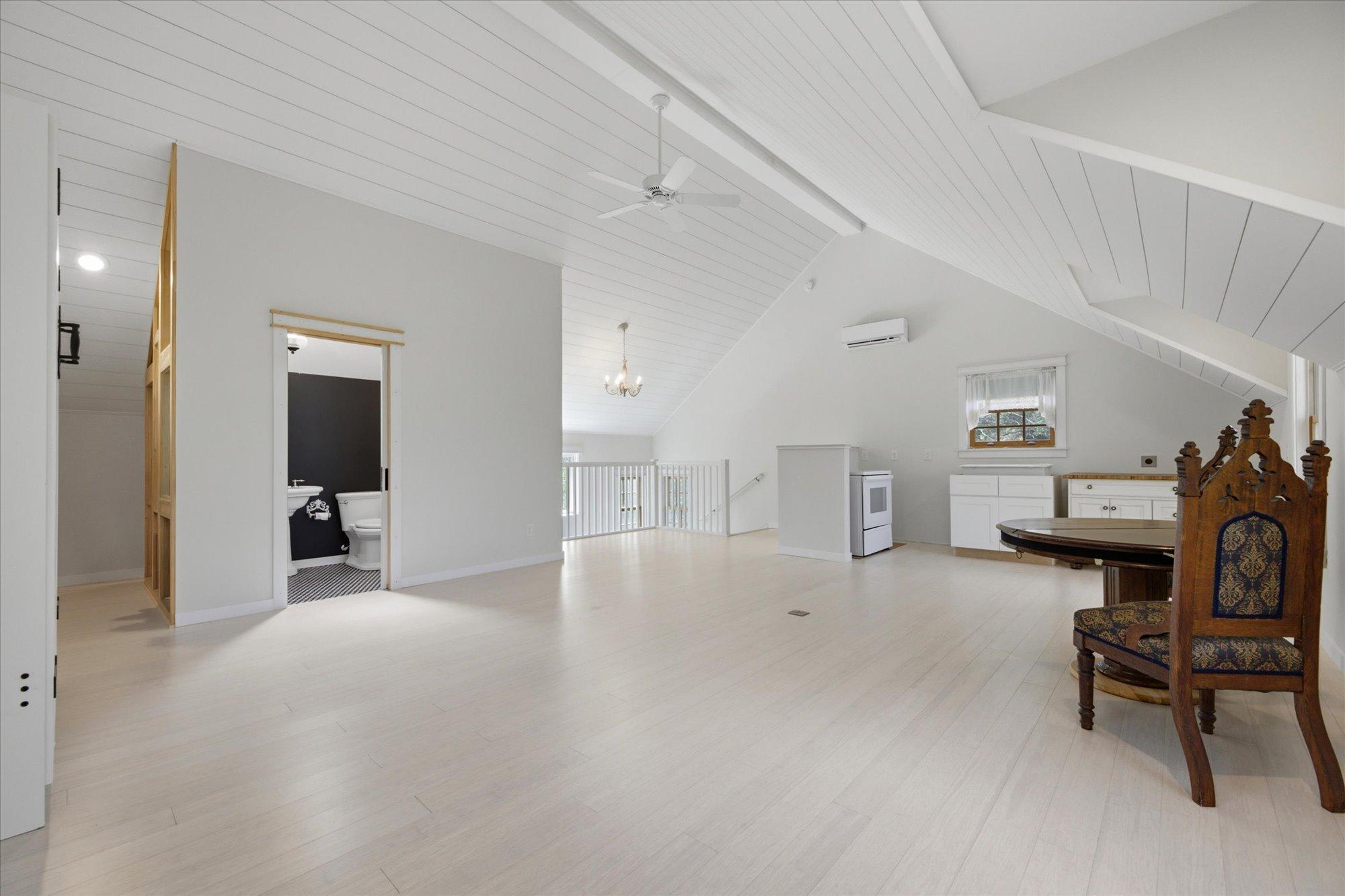 Above Garage. 3/4 Bath. You Can See On Wall Kitchen & Laundry Has Been Started. Easy Finish.