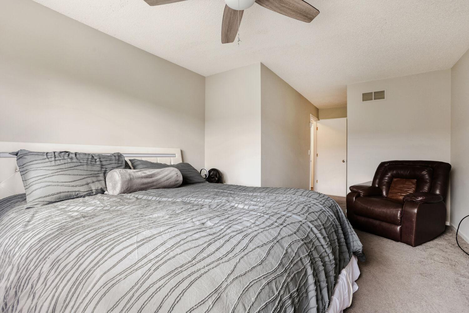 Walk in closet and attached full bath
