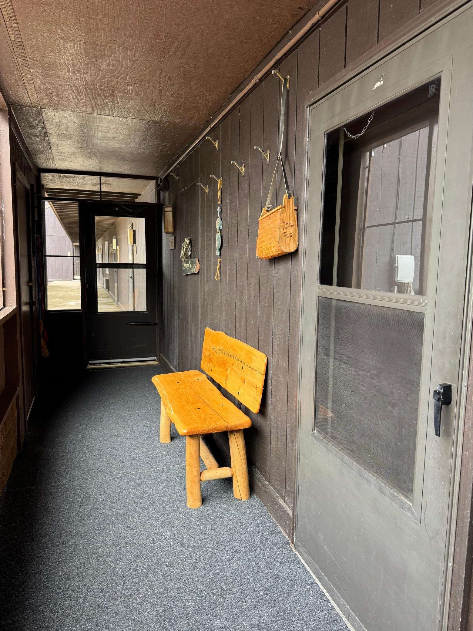 Another view of the breezeway and back door from the other side.