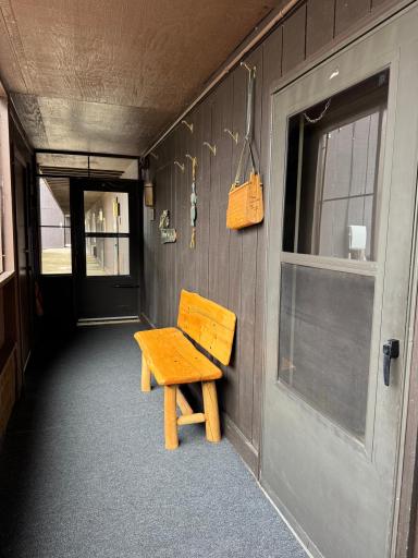 Another view of the breezeway and back door from the other side.