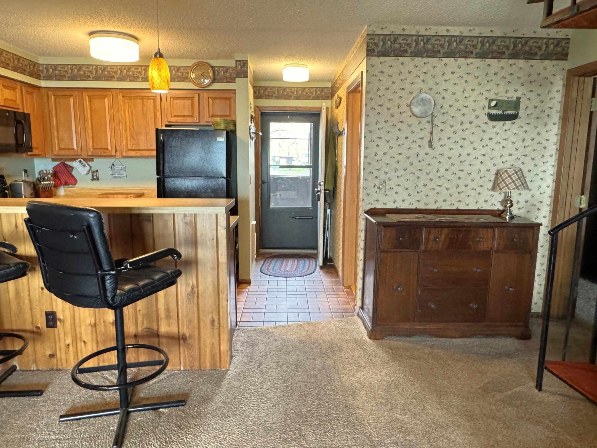Rear entrance.