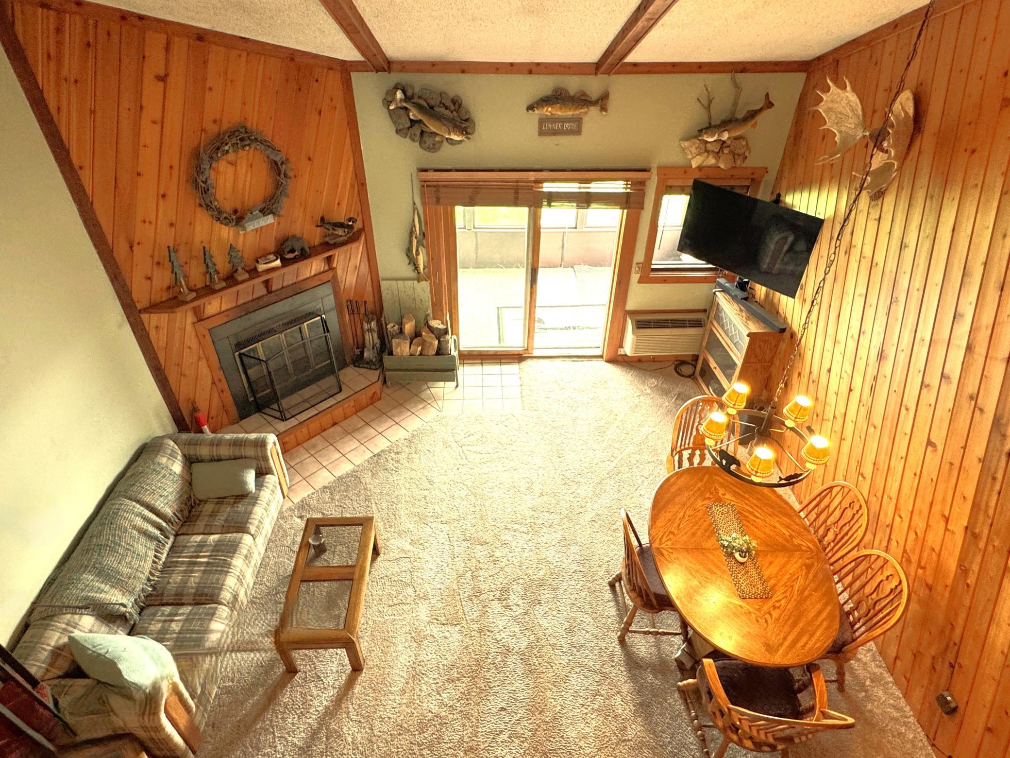 View of the main floor from the loft.