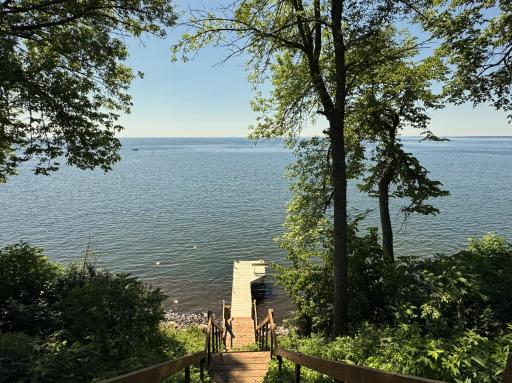 The association provides a dock for the property owners to use.