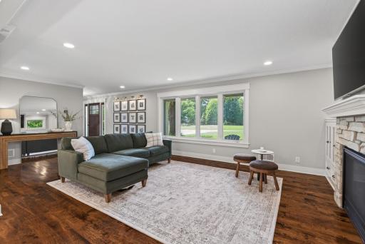Living room overlooking the front of the home