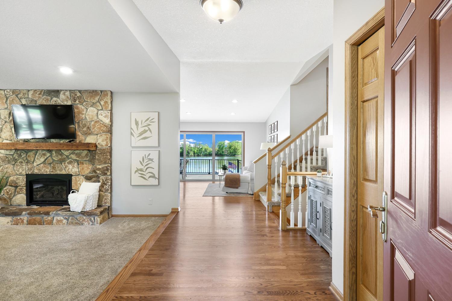 Walk through your front door to a beautiful lake view