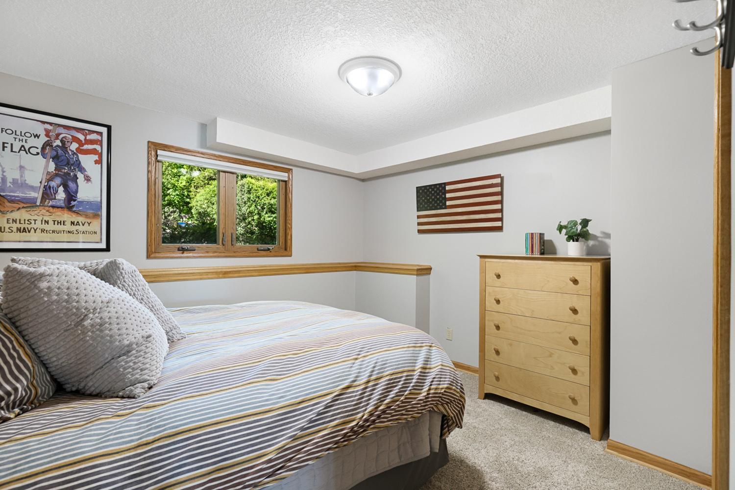 Bedroom #5 located on the lower level