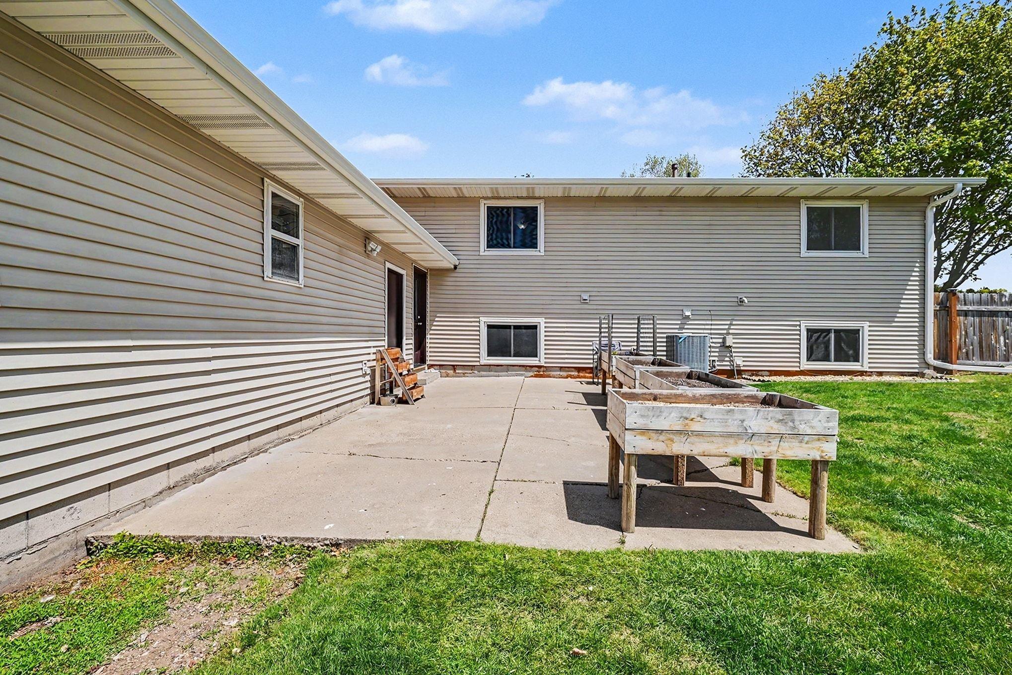 Large patio ready for summer entertaining