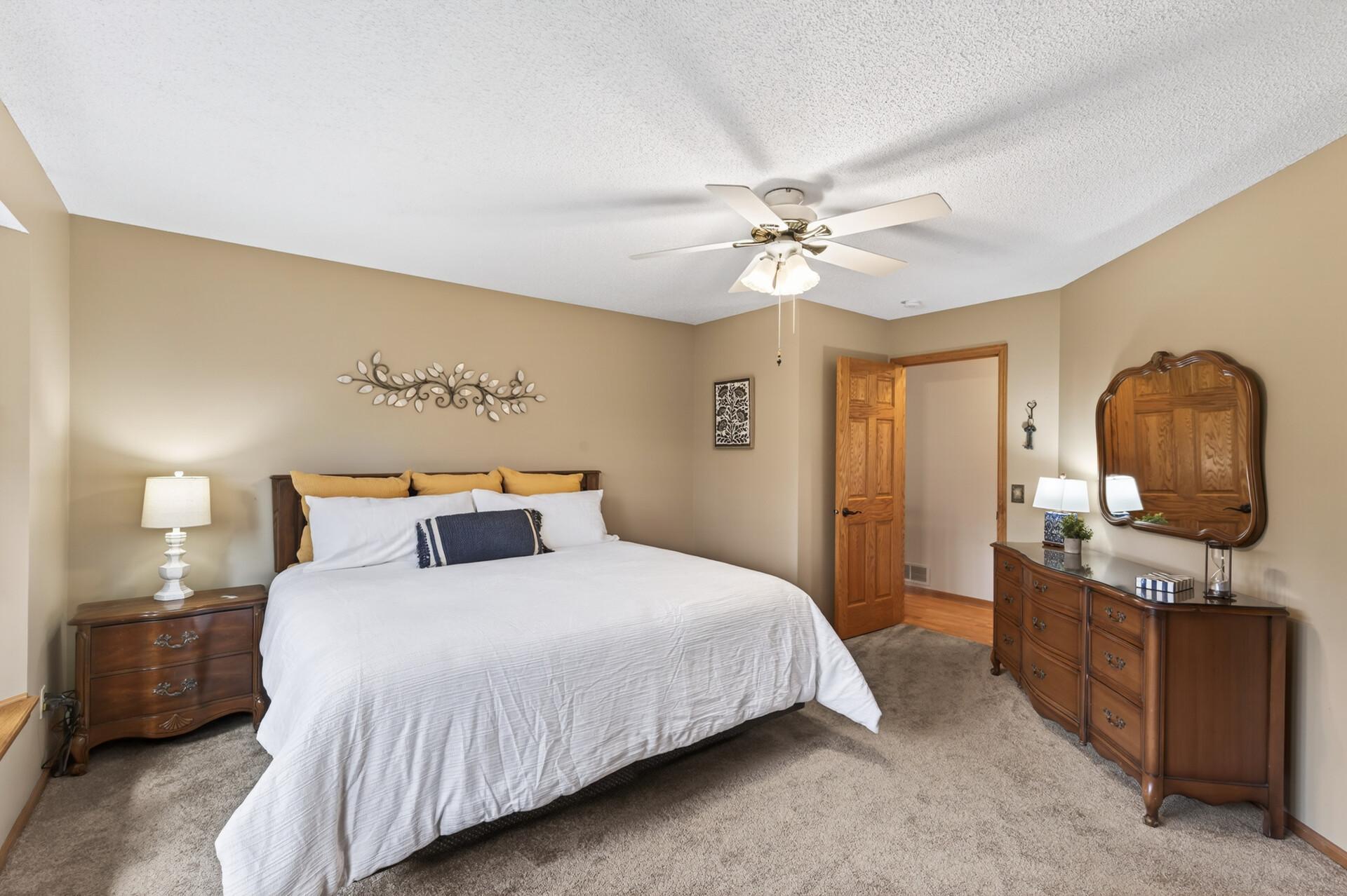 Bright and open primary bedroom