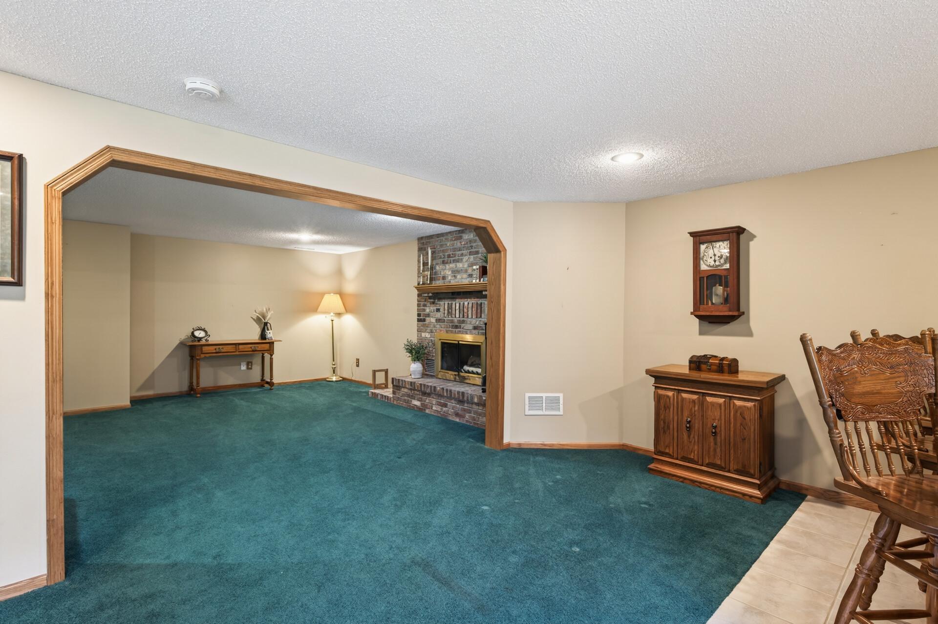 Open concept basement