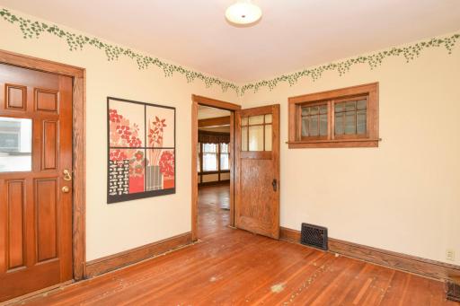 Another view of front porch--flows into the living/dining rooms.