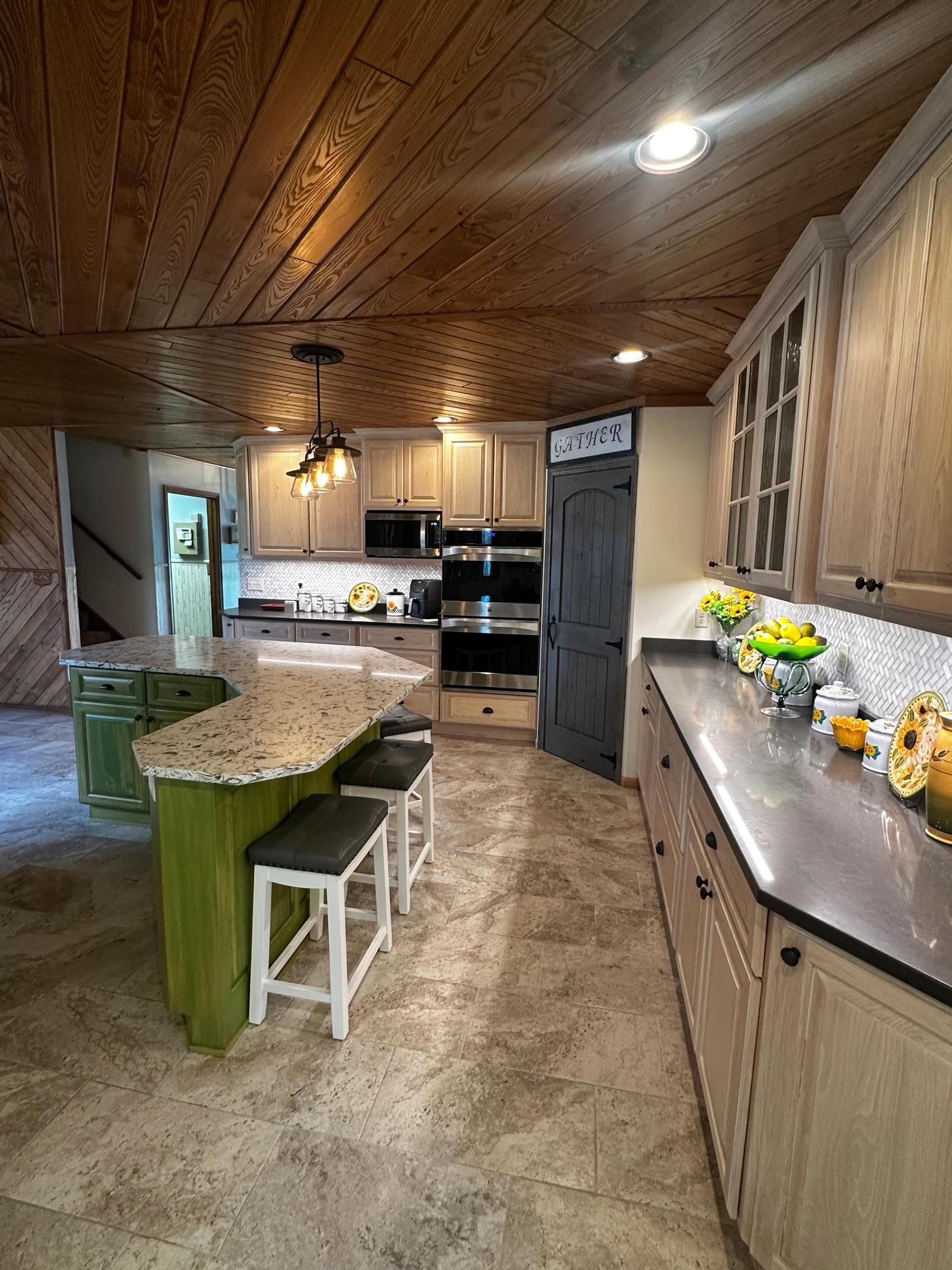 Quartz countertops.