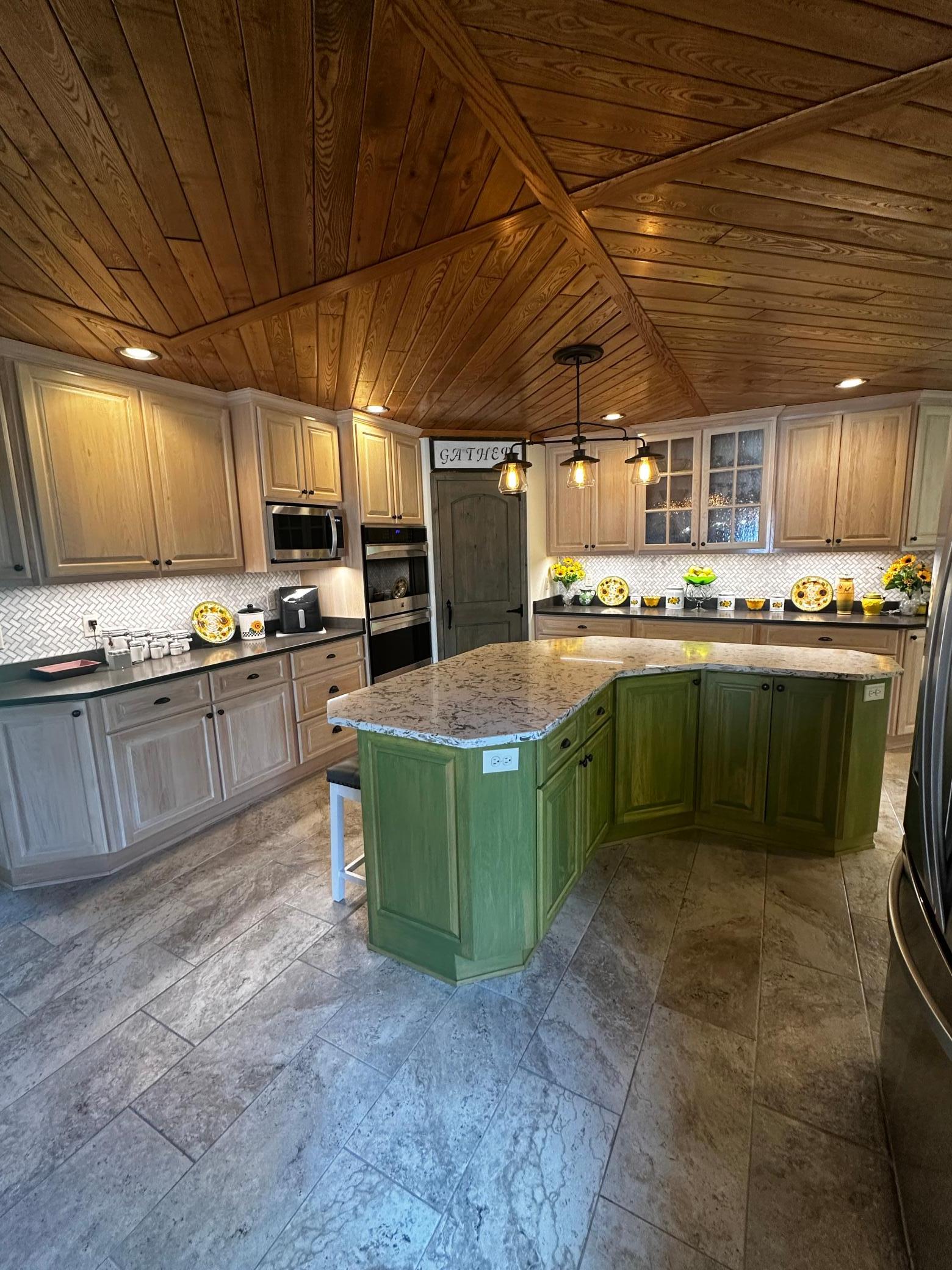 Incredible island and pantry for even more storage.