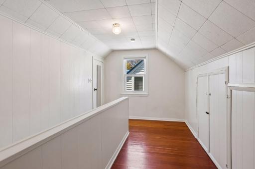 Upper level- could add a chair for a little reading nook!