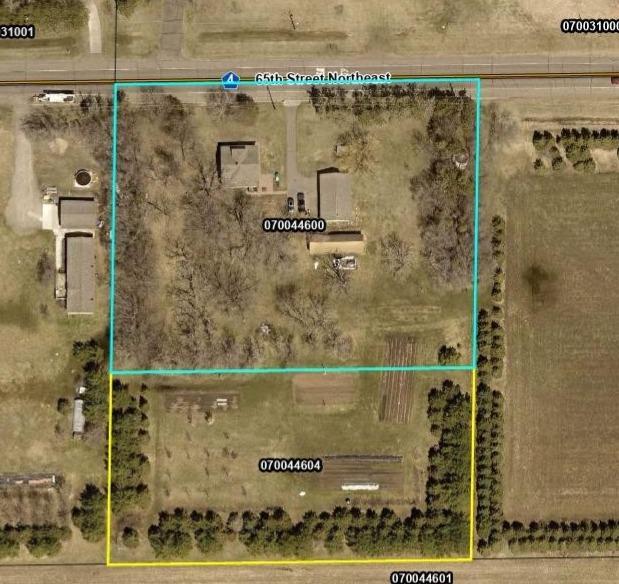 Aerial of property includes both parcels for 4.34 acres.