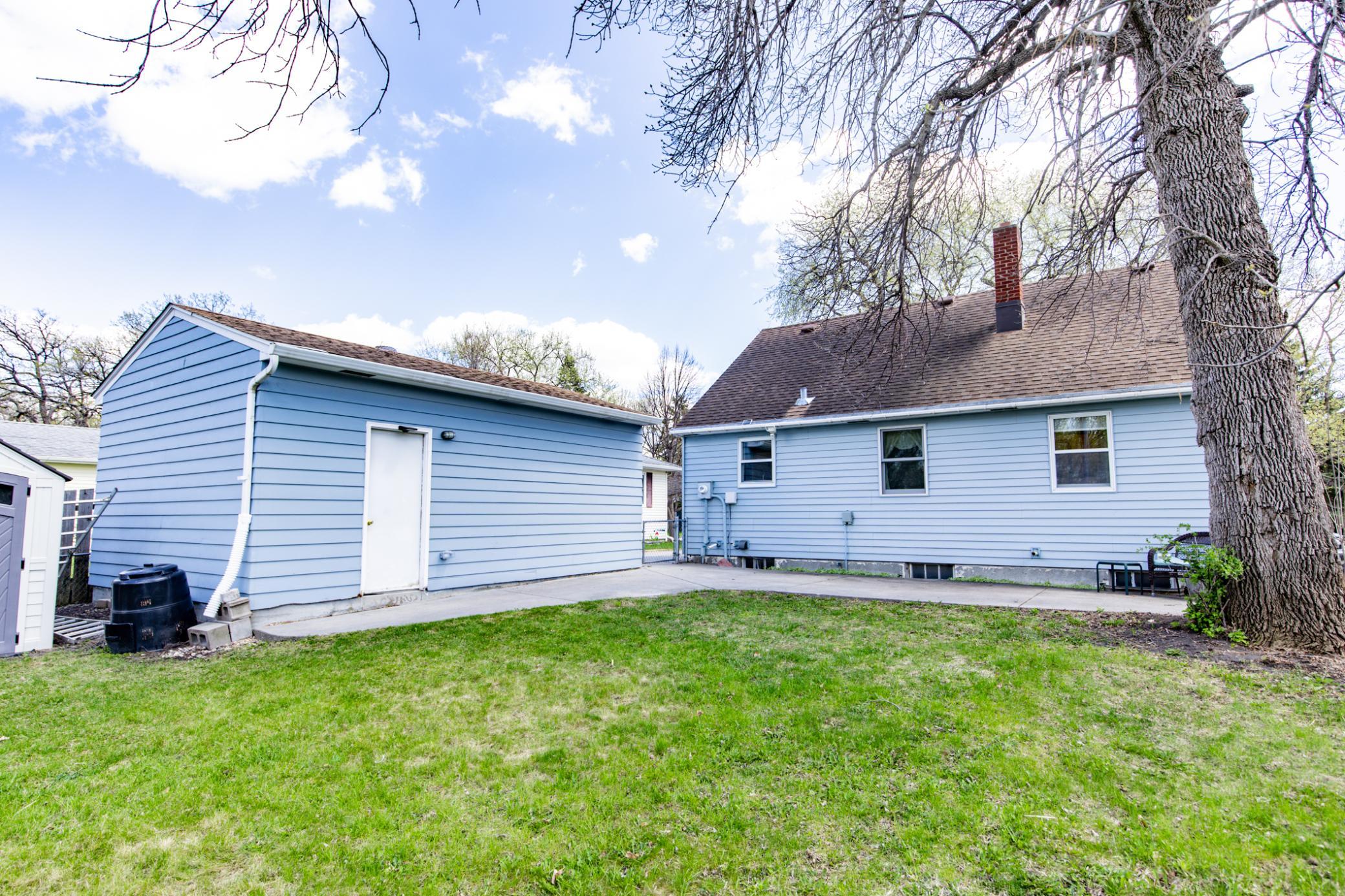 Rear Exterior + Garage