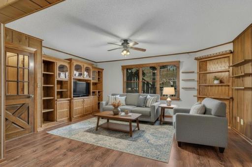 Previous family room photo virtually staged.